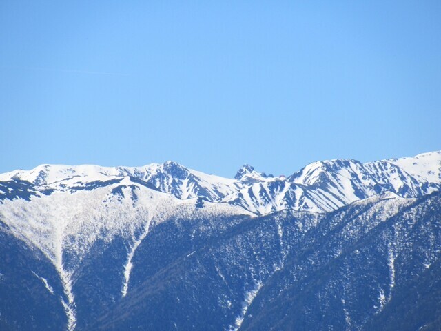 経ヶ岳登山中の景色