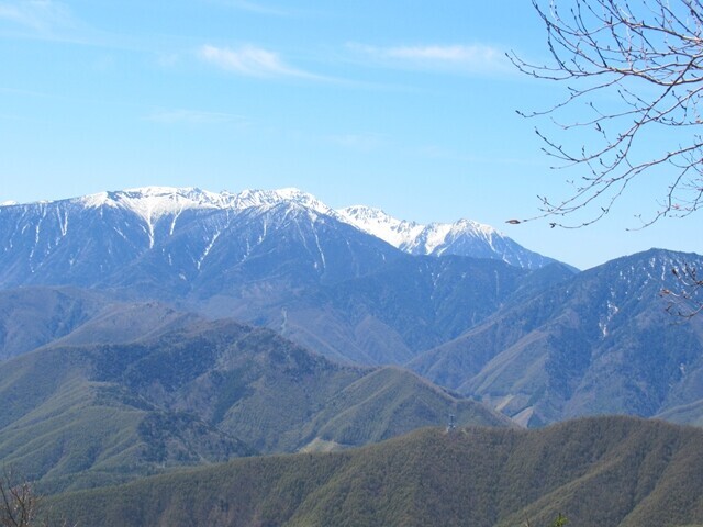 経ヶ岳仲仙寺登山コース中央アルプス景色