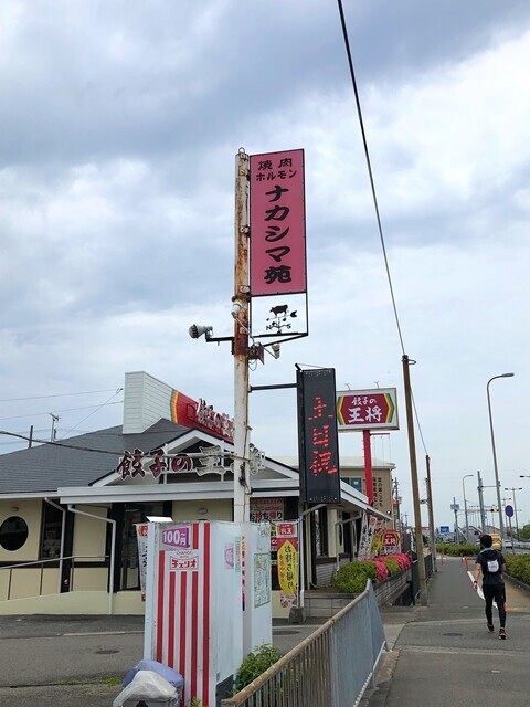 鶴林寺公園自由広場からコースに復帰し明石公園を目指している様子