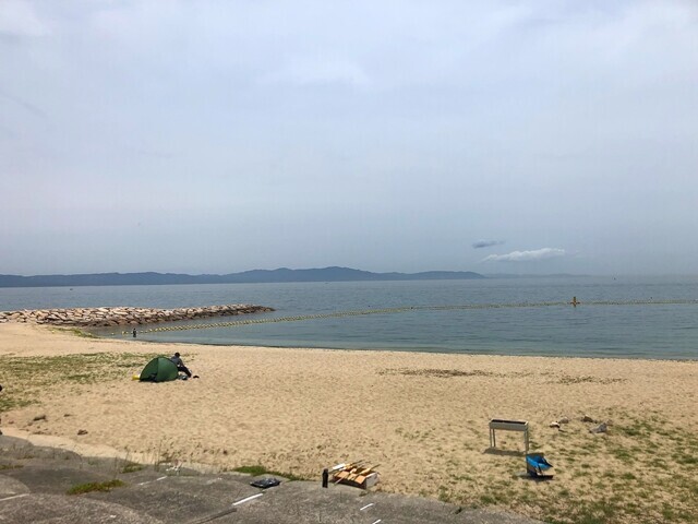 明石公園までのコースの様子