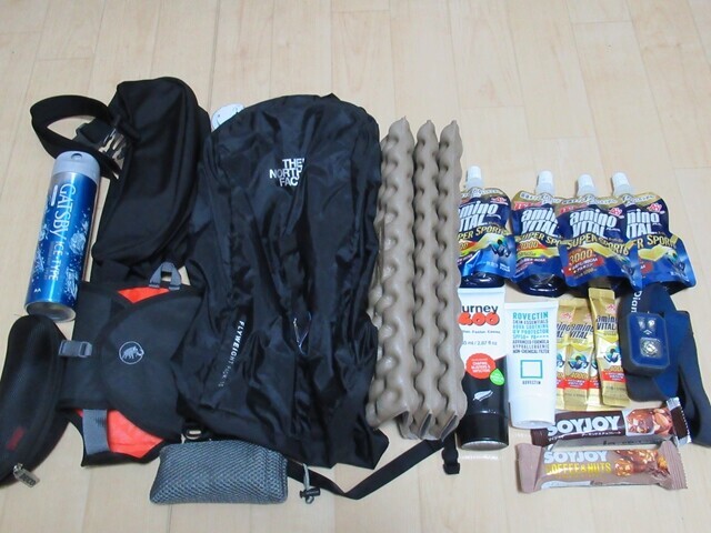富士山一周ウルトラウォーキングの持ち物