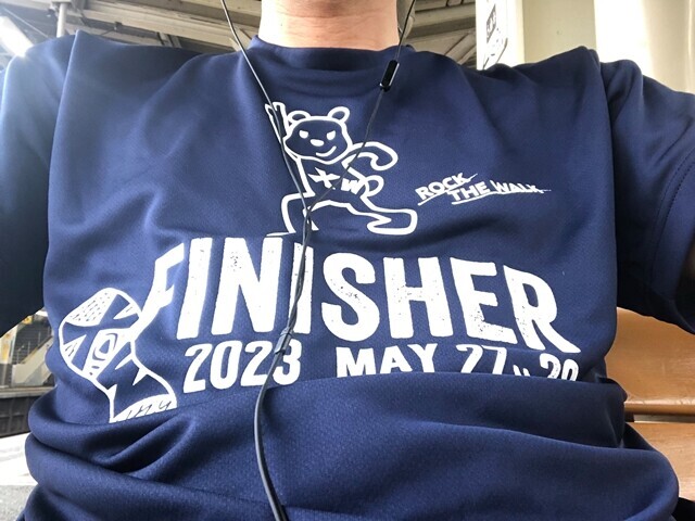 富士山一周ウルトラウォーキングに参加した様子