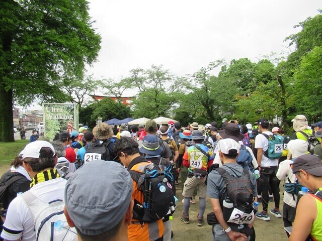 スタート地点の様子熱気