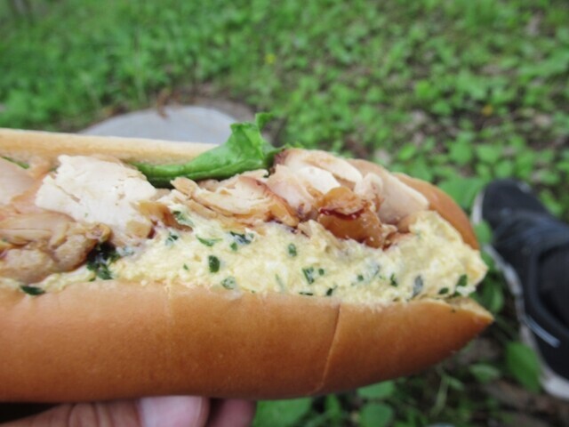 チェックポイントで支給された昼食