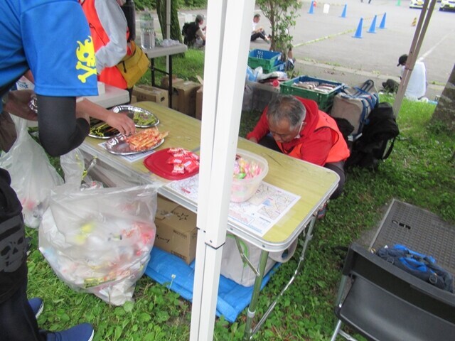 休憩所(チェックポイント)の様子