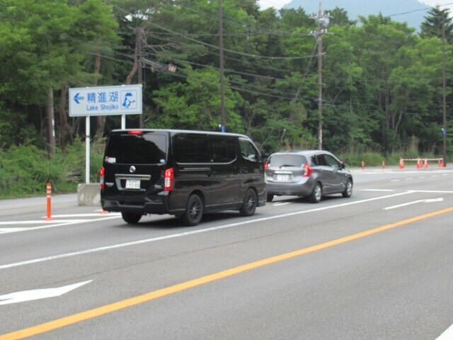 第3チェックポイントに進んでいる様子