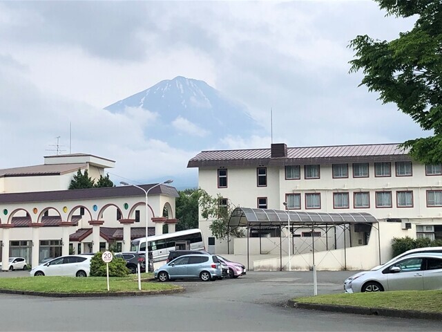 コース上で見えた富士山の景色