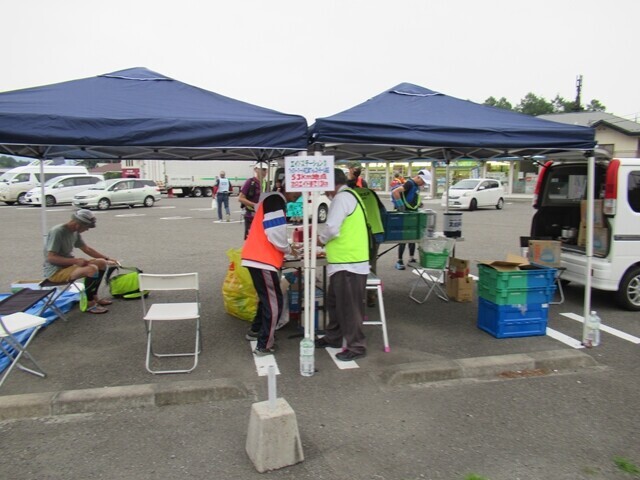 第3エイド休憩所の様子