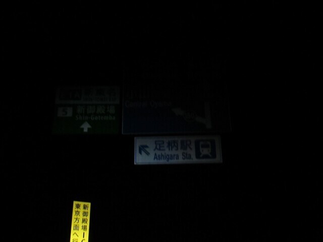 コース上に足柄駅への分岐