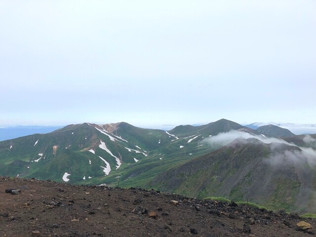 大雪山旭岳の山頂からの景色