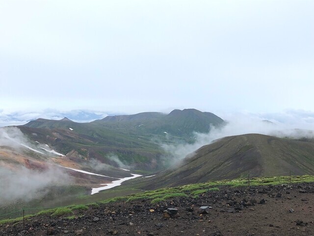 裏旭キャンプ指定地遠望