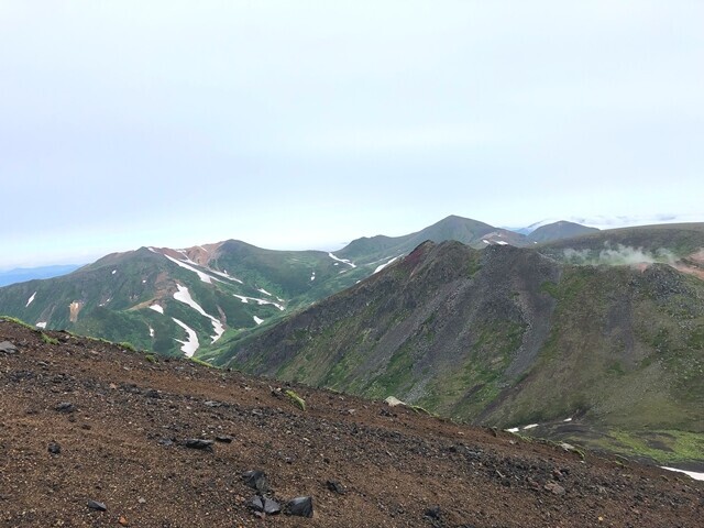 北海道の山は森林限界が低い様子
