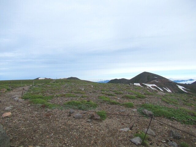 中岳分岐から北海岳方面の景色