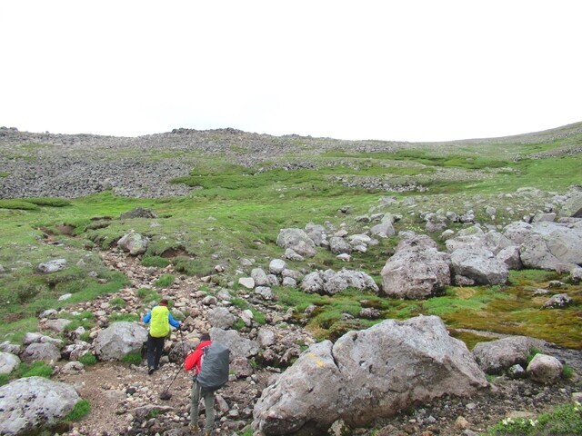 白雲岳分岐までの登山コース詳細