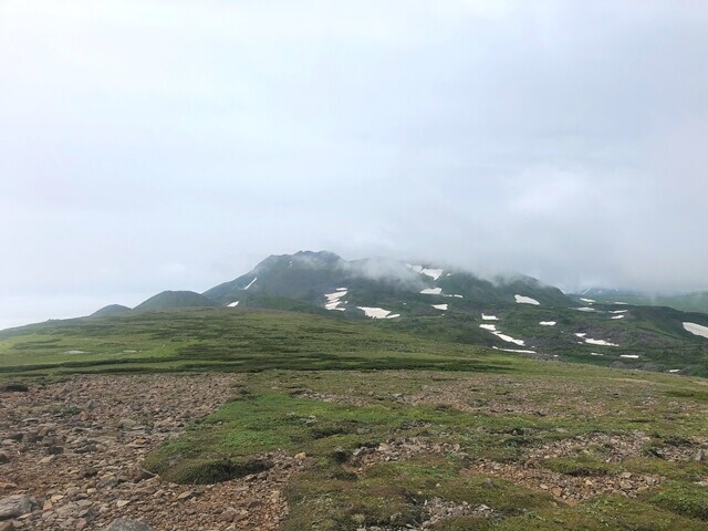 化雲岳から見えたトムラウシ山