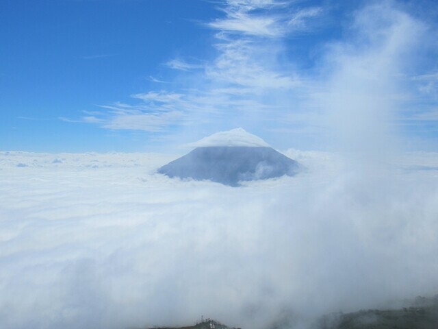 ニセコアンヌプリからの羊蹄山の景色