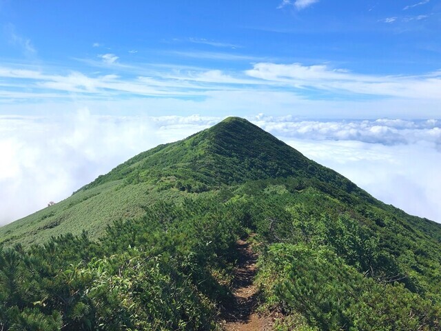 目指すニセコアンヌプリ南峰