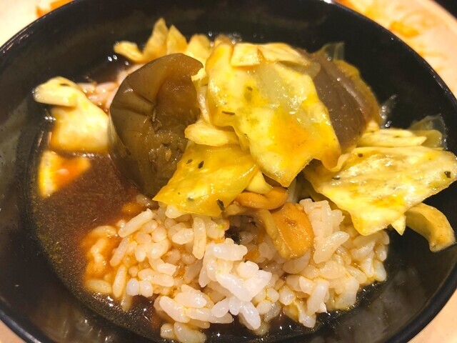 北海道名物のスープ―カレーが朝食にあった