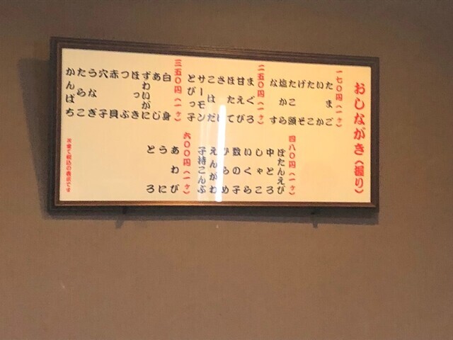 鮨六のメニューと料金
