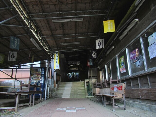 大山表参道ルートの屋根