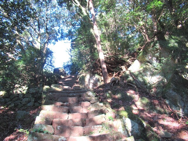大山登山の男坂ルート様子