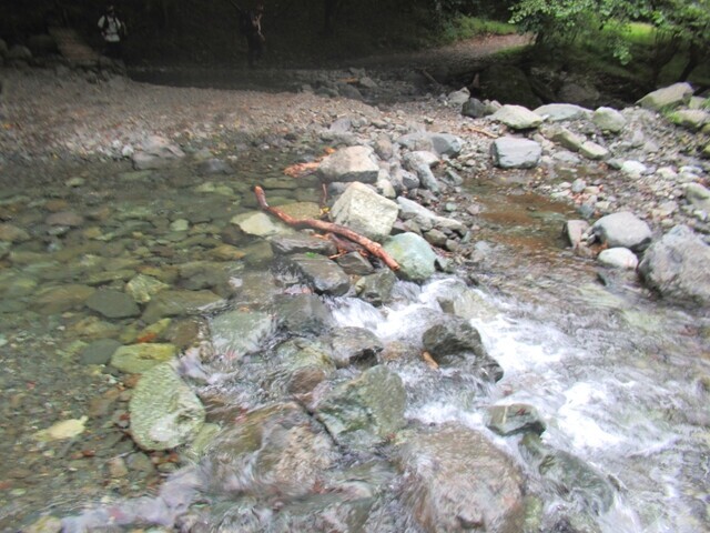 鍋割山から大倉バス停までのルート上の徒渉地点