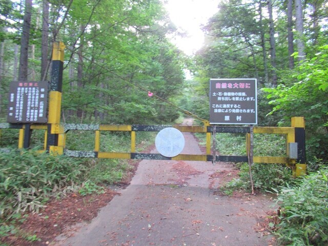 御小屋尾根から阿弥陀岳へ登山開始の様子