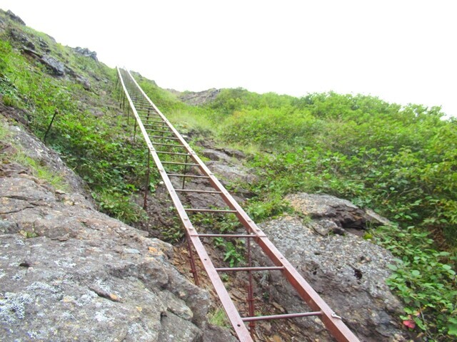 八ヶ岳キレットの長い梯子