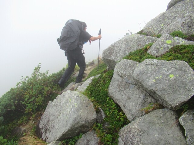 牛首山近くの登山道