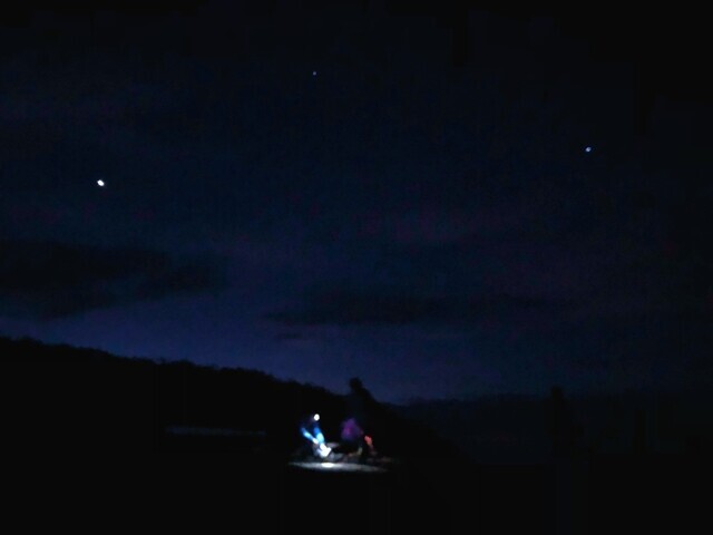 御西避難小屋の星空