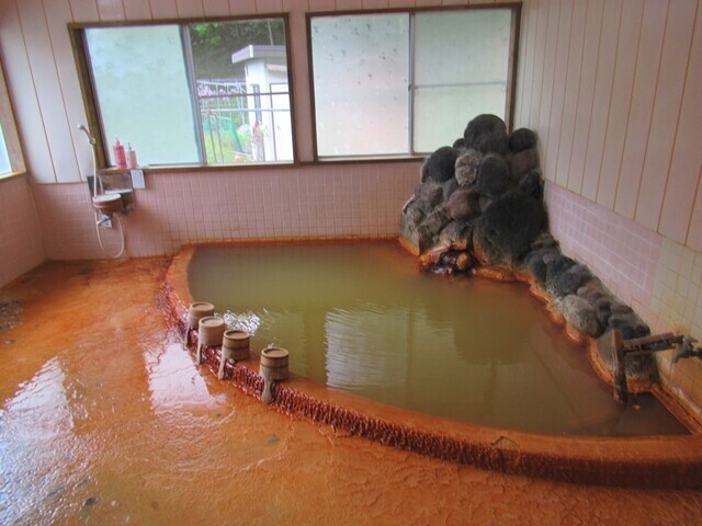 鹿の瀬温泉の日帰り温泉の様子