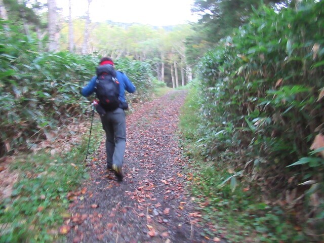 御嶽山へ一緒に登った登山者