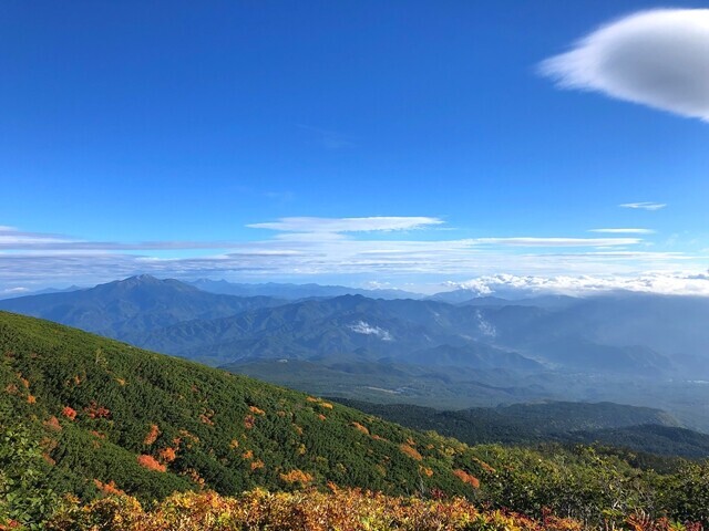 女人堂からの御嶽山景色