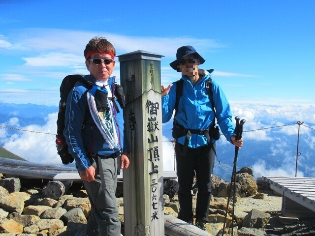 御嶽山登山者