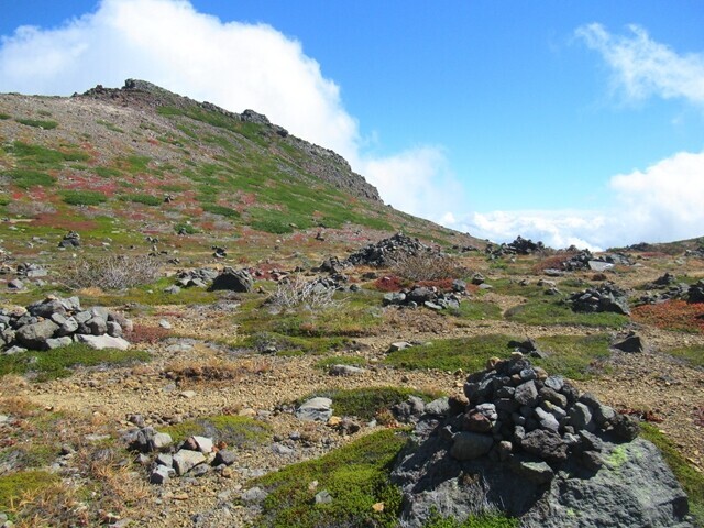 御嶽山の賽の河原