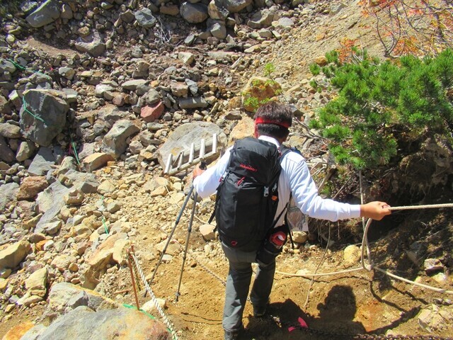 三ノ池から女人堂までの登山ルート様子