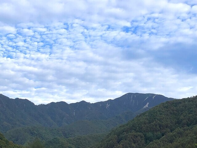 道の駅みとみから木賊山の景色