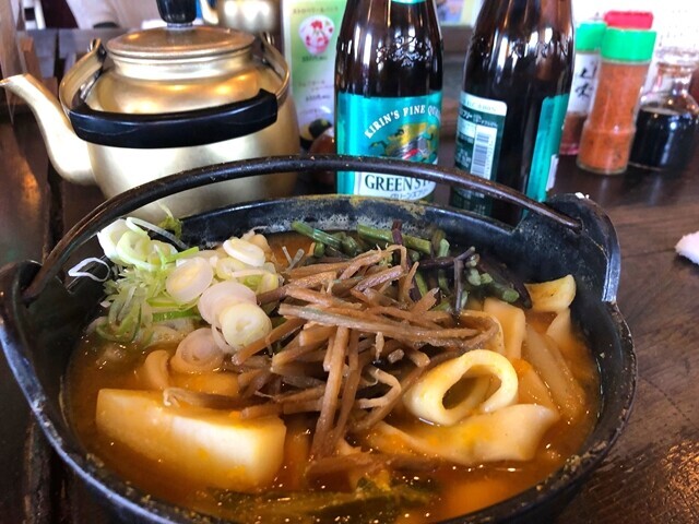 カボチャほうとうとノンアルコールビールの相性がとてもよかった