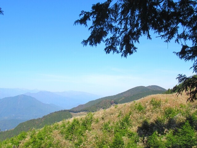 三石山山頂を遠望