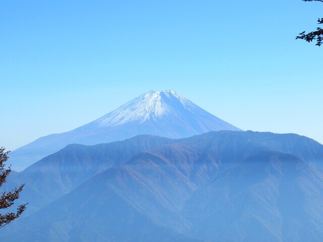 平須登山道分岐からの富士山景色