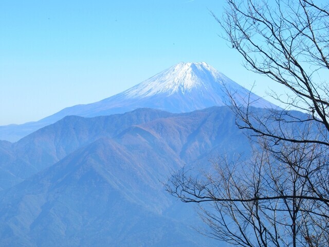 富士見山からの富士山の景色も見納め