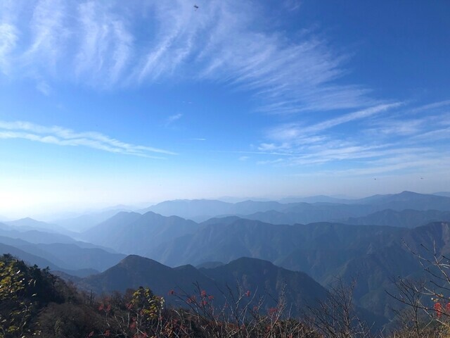 下十枚山からの奥安倍の景色