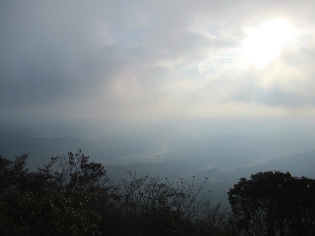 篠井山の山頂からの展望