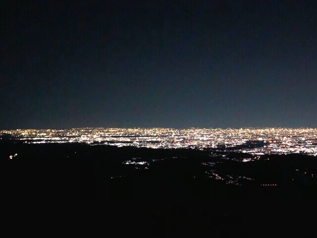 蛭ヶ岳山荘の夜景