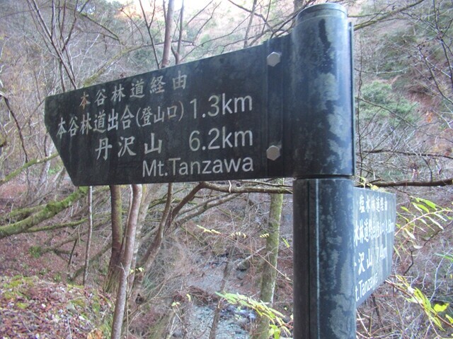 塩水橋の駐車スペースから天王寺尾根を使って丹沢山までの距離