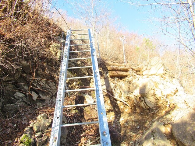 天王寺尾根の危険個所