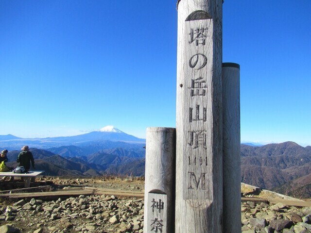 塔ノ岳山頂プレート