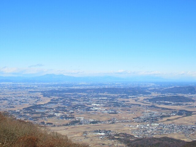 筑波山からの景色が新鮮