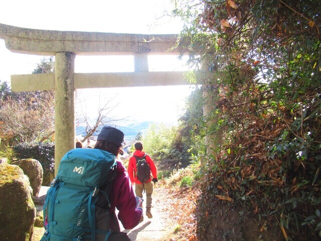 筑波山下山の様子