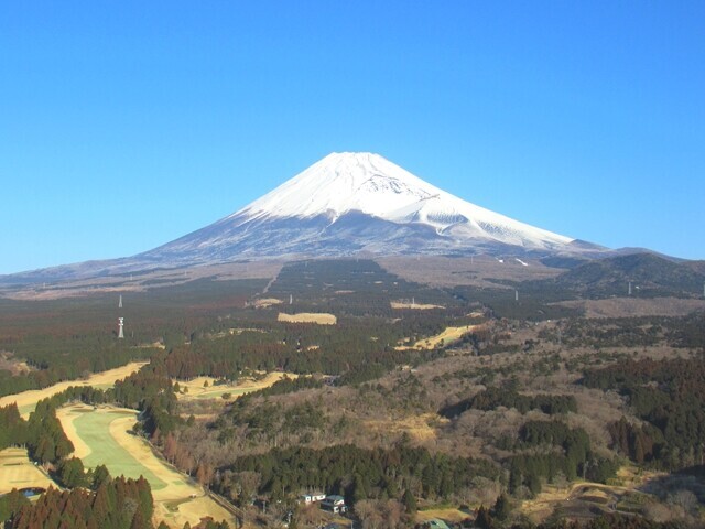 十里木高原と富士山の絶景